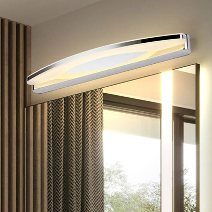 Skorter | Leigh Modern Minimalist Oval LED Wall Lamp Chrome Bedroom/Bathroom Metal Acrylic