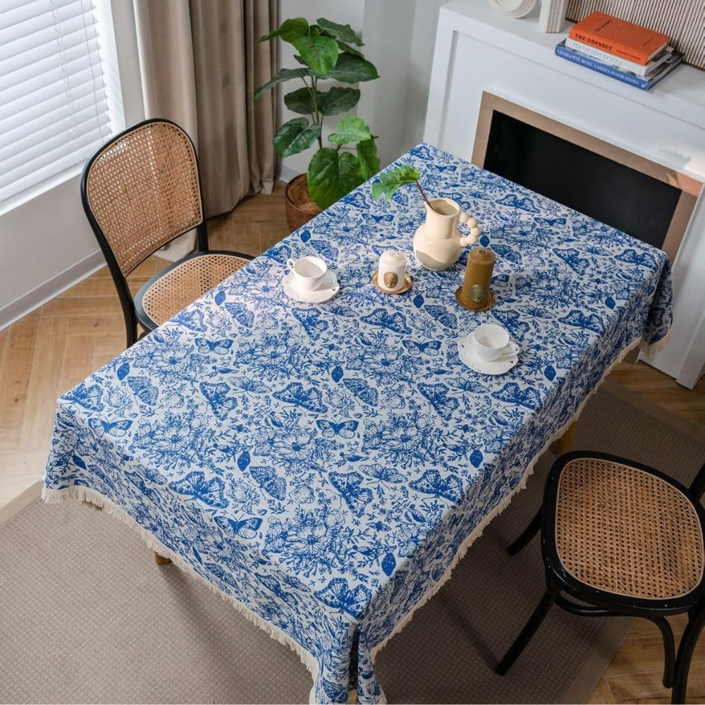 Skorter | Blue Butterfly Garden Tablecloth
