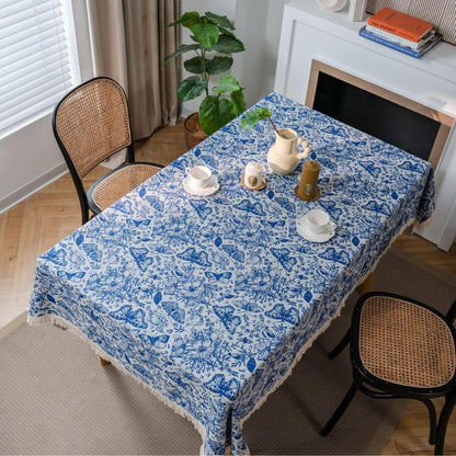 Skorter | Blue Butterfly Garden Tablecloth