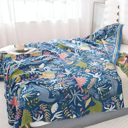 Skorter | Dinosaur Forest Cotton Blanket