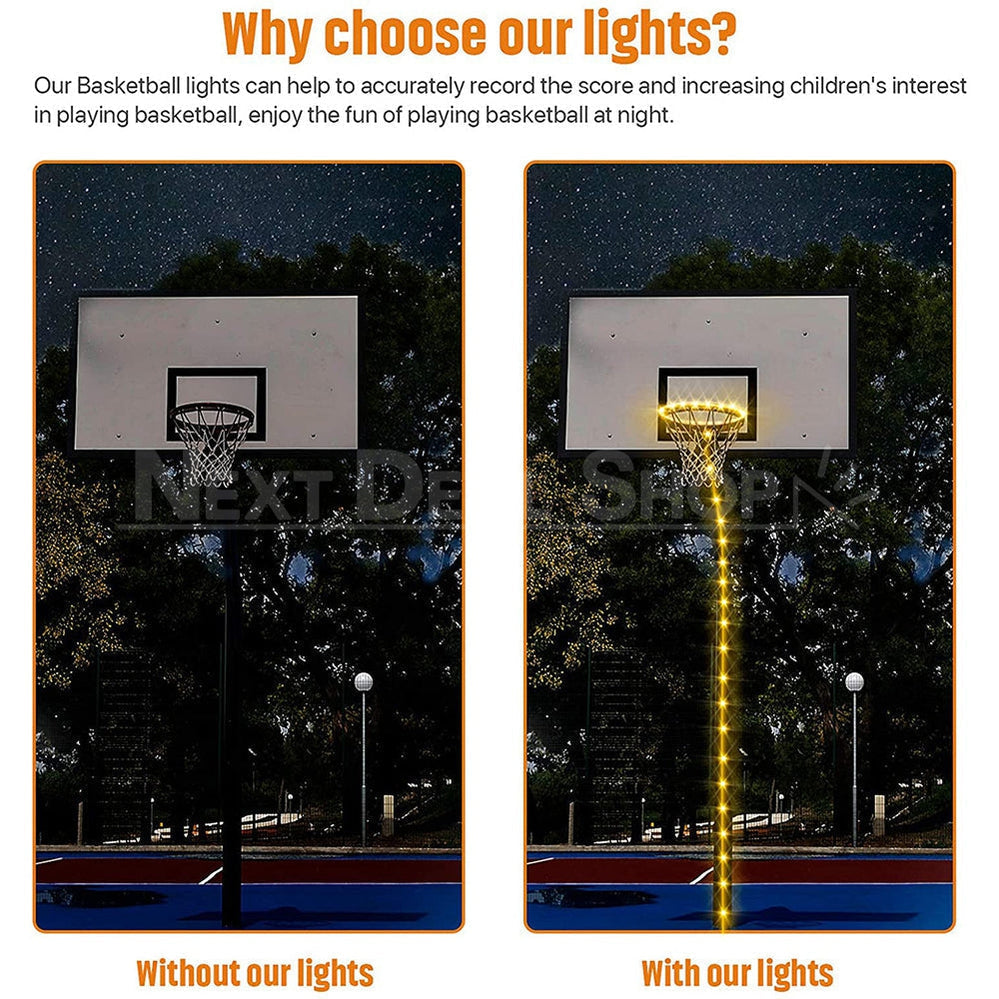 Skorter | 4.92ft LED Basketball Hoop Light with Remote Control