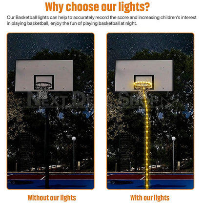 Skorter | 4.92ft LED Basketball Hoop Light with Remote Control