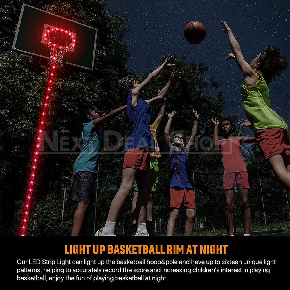 Skorter | 4.92ft LED Basketball Hoop Light with Remote Control