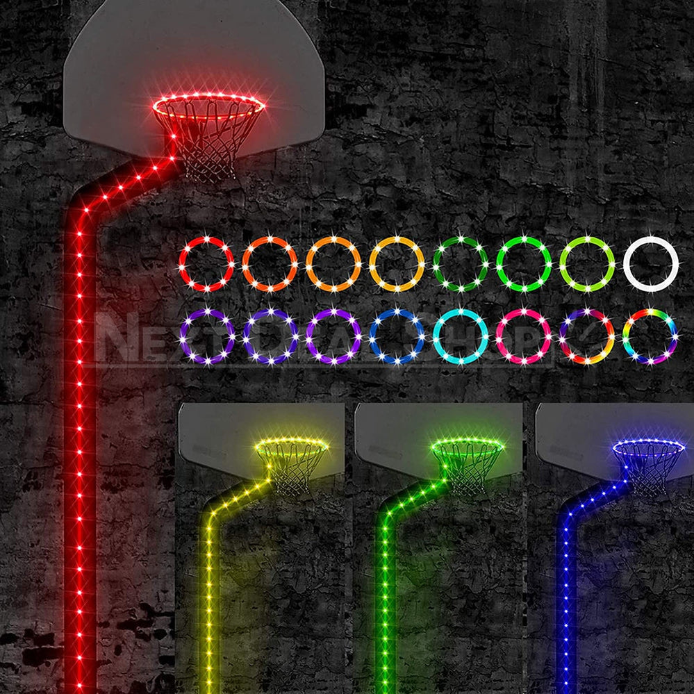 Skorter | 4.92ft LED Basketball Hoop Light with Remote Control