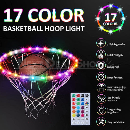 Skorter | 4.92ft LED Basketball Hoop Light with Remote Control