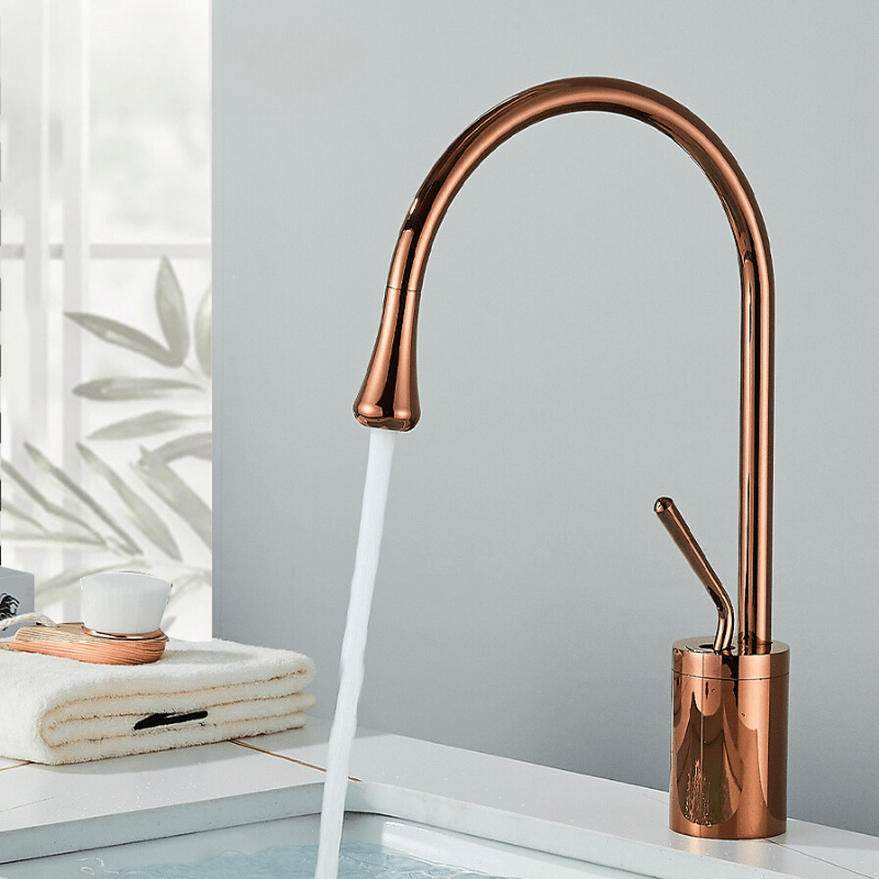 Skorter | Brushed Gold Bathroom Faucet – RegalStream