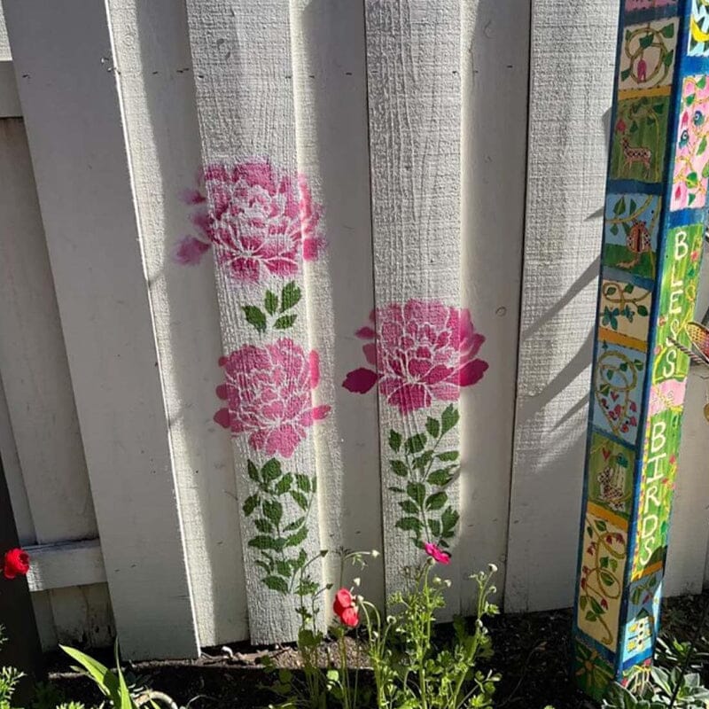 Skorter | DIY Decoration - Garden Fence Large Flower Drawing Templates