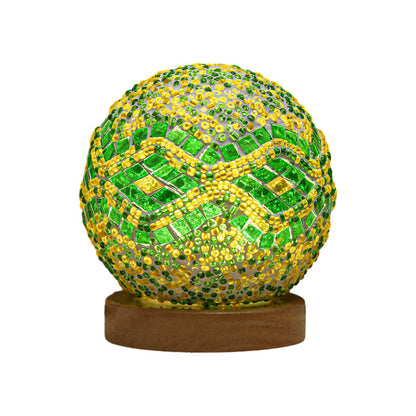 Skorter | Spherical LED Dimmable Glass Bohemian Baroque Table Lamp