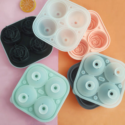 skorter | 4-Fold Large Rose Ice Cube Mold
