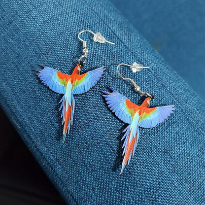 Skorter | Acrylic Drop Bird Earrings