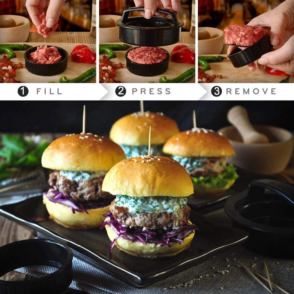 skorter | 3 In 1 Filled Hamburger Press Patty Maker