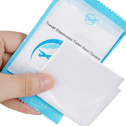 skorter | 50 Pcs Transparent Disposable Toilet Mats