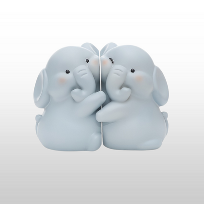 Skorter | AnimalDecor - Set of Cute Animal Bookends - Duck, Elephant, Panda