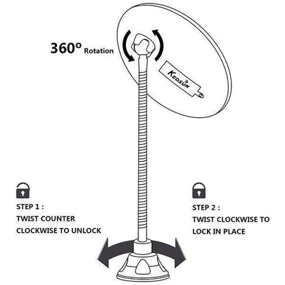 Skorter | 10x magnification LED illuminated makeup mirror