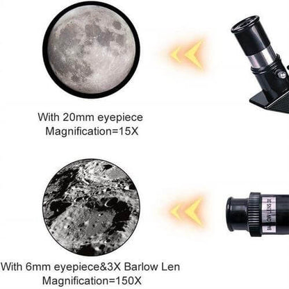 Skorter | Explore the Stars with Ease - Professional Telescope with Tripod & 150x Zoom for Moon Watching