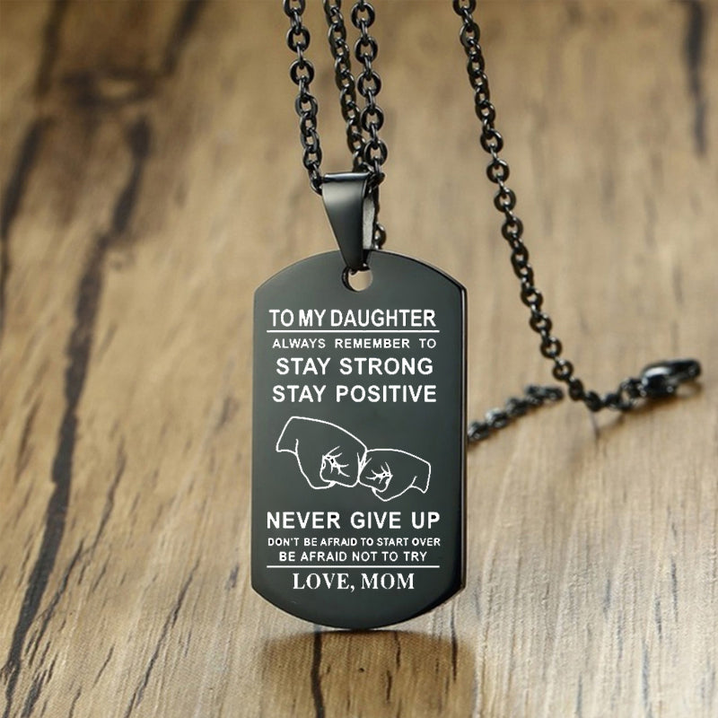 Skorter | English Alphabet Stainless Steel Necklace