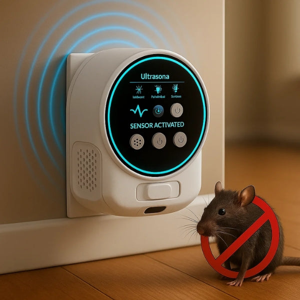 Skorter | Plug-In Ultrasonic Rat Repellent | Chemical-Free. Silent & Covers Up to 3200 sq. ft. for Indoor and Outdoor Use