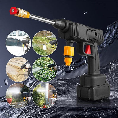 Skorter | Cordless Portable High Pressure Spray Water Gun Set | Ideal for Cleaning Cars, Patios & Garden Furniture