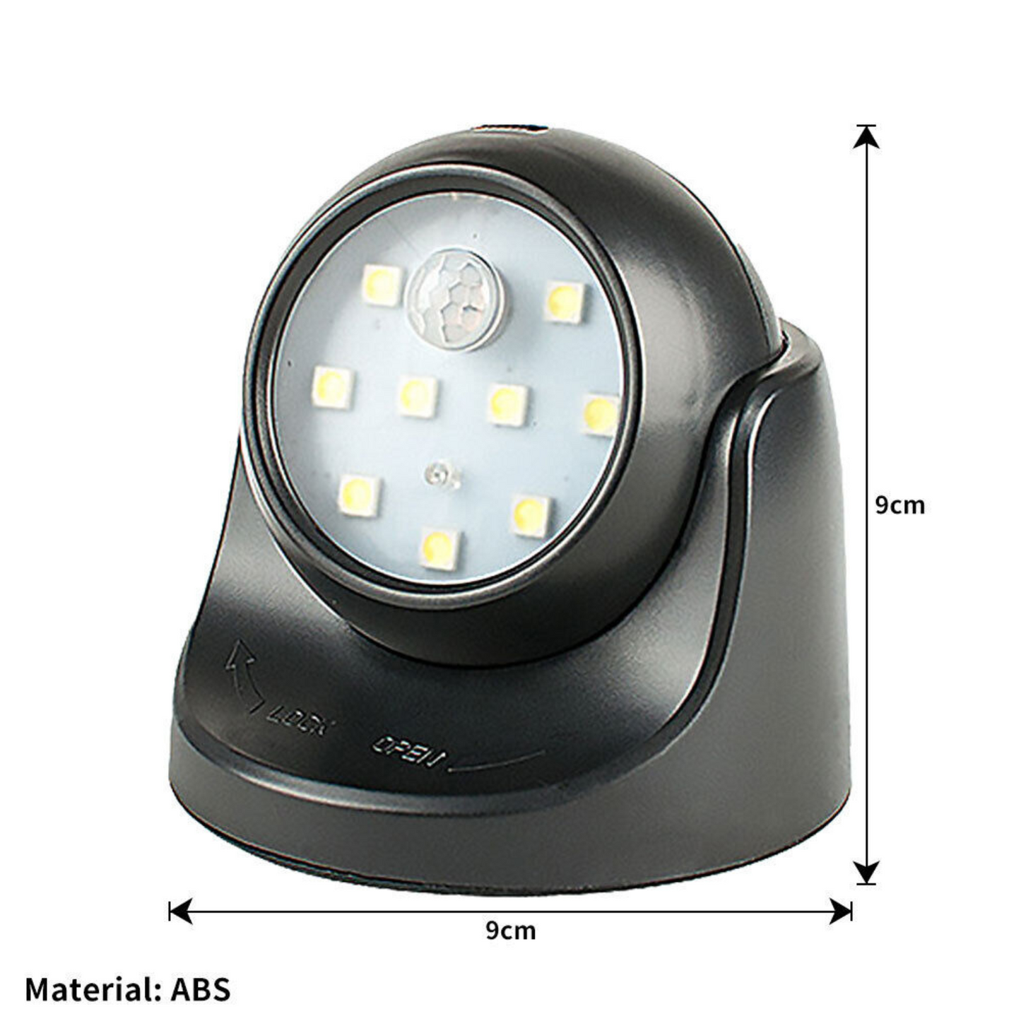Skorter | Battery Powered External Security Lights – Motion Sensor LED Spotlight for Home, Garden, and Wall Illumination