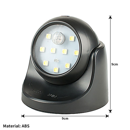 Skorter | Battery Powered External Security Lights – Motion Sensor LED Spotlight for Home, Garden, and Wall Illumination
