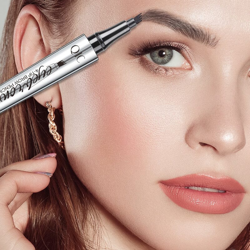 Skorter | Waterproof 3D Microblading Eyebrow Pencil with 4 Fork Tips