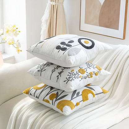 Skorter | Floral Essence Embroidered Cushion Cover