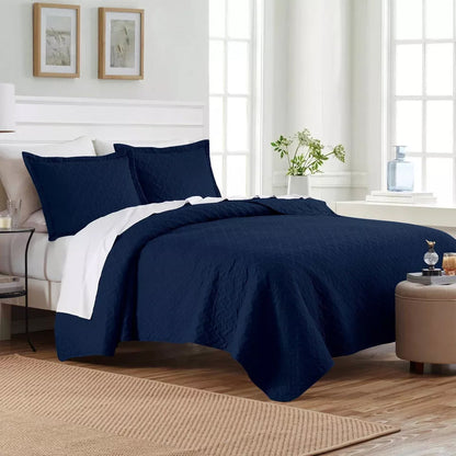 Skorter | 3-Piece: Dan River Basket Pinsonic Quilt Set