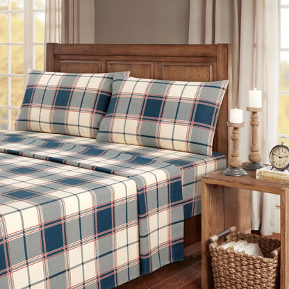 Skorter | 4-piece: Kathy Ireland 100% Turkish cotton flannel bedding