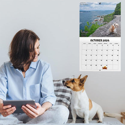 skorter | 2024 Funniest Calendar-Dogs Pooping In Beautiful Places | "Artistic Expression" Furry Friends