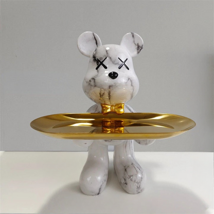 Skorter | CraftBear - Bear statue with tray