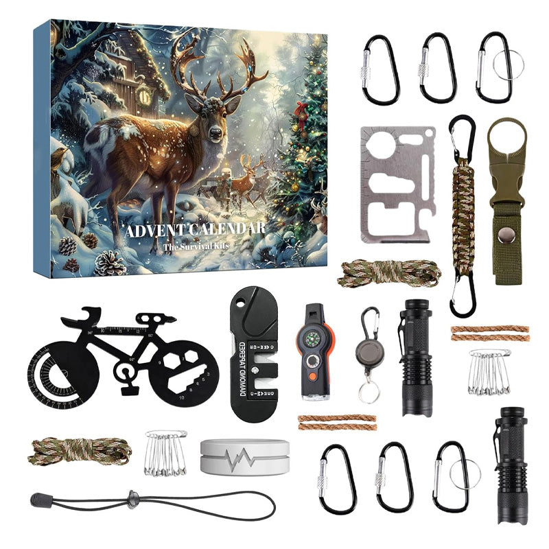 Skorter | Survival Tools Advent Calendar for Adults Teens 24 Days Christmas Countdown