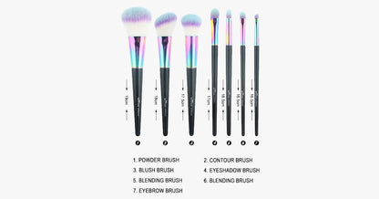 Skorter | Black Mermaid Rainbow Feather Set