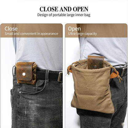 skorter | Dimoohome Leather and Canvas Bushcraft Bag