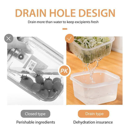 skorter | Transparent Double-Layer Sealed Storage Box