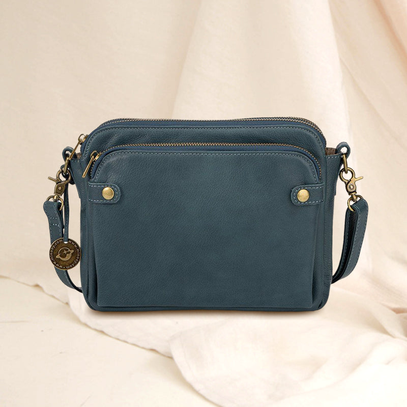 Skorter | Three-Layer-Leather-Crossbody-Shoulder- & Clutch-Bag