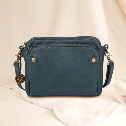 Skorter | Three-Layer-Leather-Crossbody-Shoulder- & Clutch-Bag