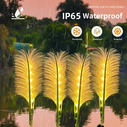 Skorter | Decorative Rattan Garden Lighting – Solar Lamp in Grass Design for Outdoor Use