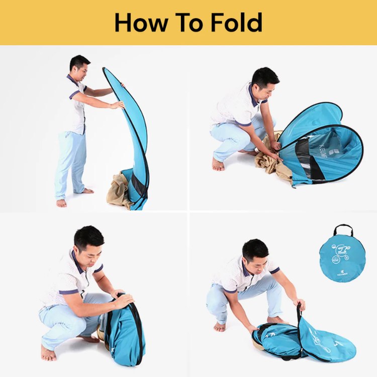 Skorter | 4-Person Beach Pop-Up Tent for Family Camping, Outdoor Events & Quick Setup