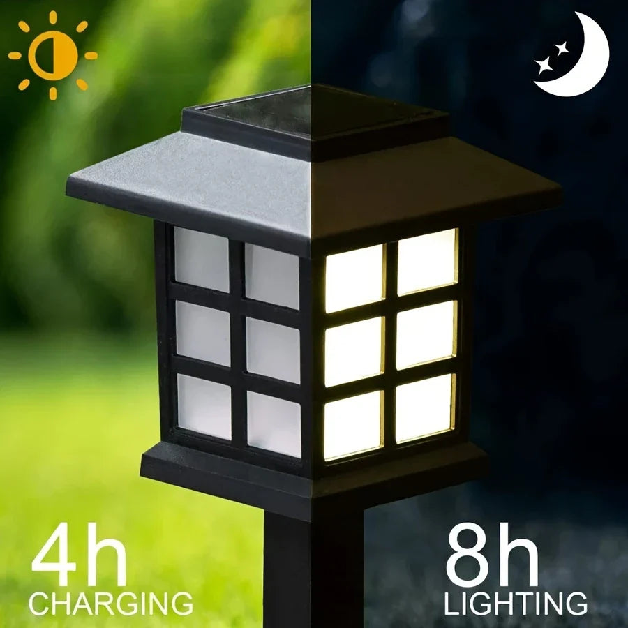 Skorter | Solar Garden Lights in Lantern Style – Waterproof LED Path Lighting for Outdoor Areas