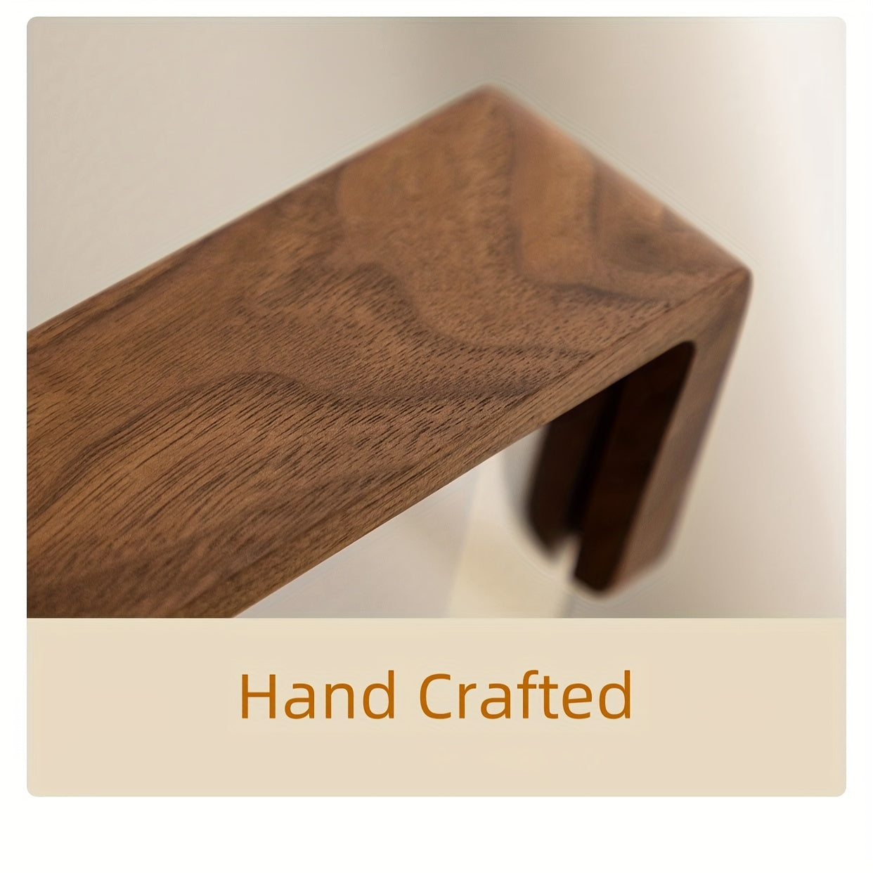 Skorter | Chic 6-inch U-shaped acrylic & solid wood photo frame - Versatile horizontal or vertical display, perfect for home decoration and gifts