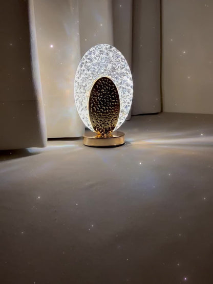 Skorter | FeatherLamp - USB Touch Table Lamp with Peacock Feather Design, Infinite Dimmable LED Light