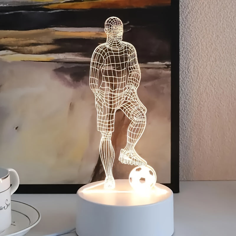 Skorter | SportVisie - 3D LED Soccer Night Lamp, USB Powered