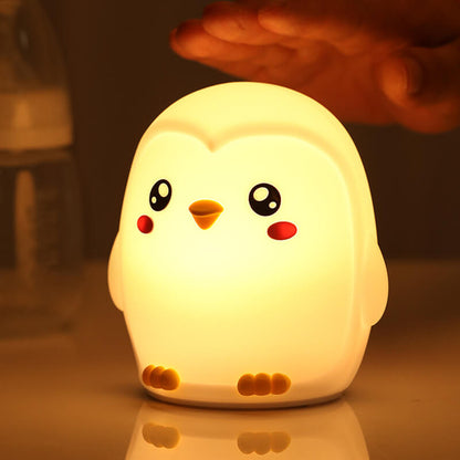 Skorter | Colorful Penguins Tap Tap LED Nightstand Lamp