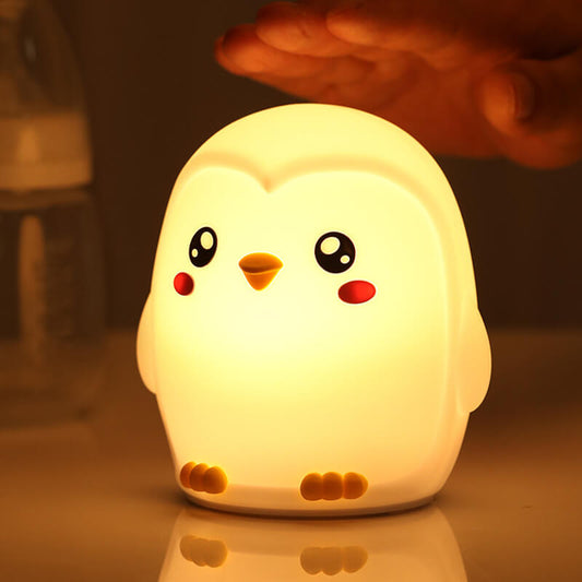 Skorter | Colorful Penguins Tap Tap LED Nightstand Lamp