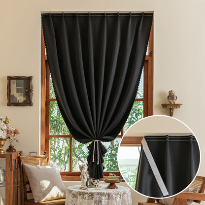 Skorter | 1 Piece Blackout Curtains - Self-Adhesive Window Decor for Bedroom and Living Room