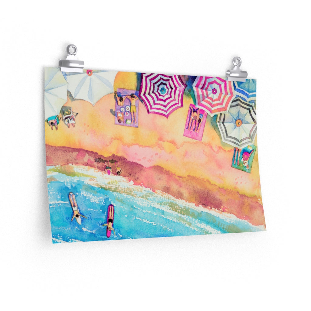 Skorter | Day at the Beach Premium Matte horizontal posters - 5 Sizes