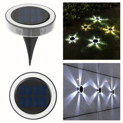 Skorter | SolarLicht - 6 LED Outdoor Lighting, Solar Energy Outdoor Lighting for Path, Garden and Patio
