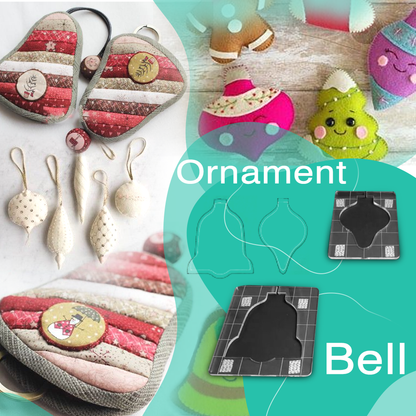 Skorter | Christmas Motif Quilting Template Set (6 PCS)  - With Instructions