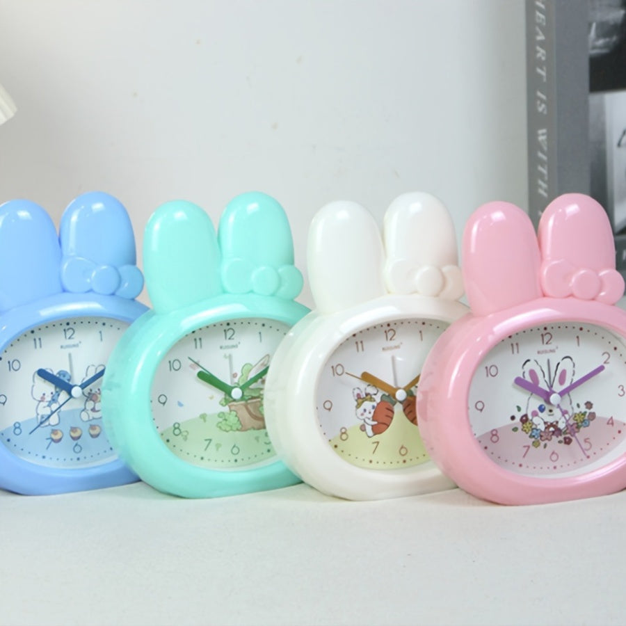 Skorter | BunnyTime - Cute Cartoon Rabbit Alarm Clock with Night Light