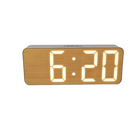 Skorter | TimeGlow - Compact LED Digital Alarm Clock with Adjustable Brightness
